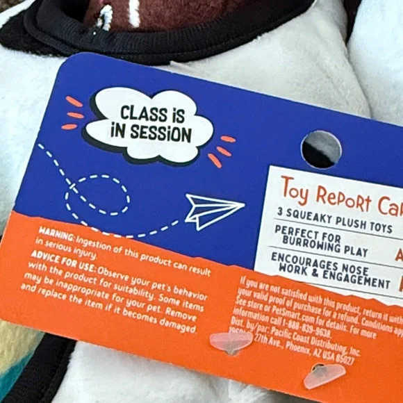 NEW. Joyhound Classroom Hide ‘N Peak Burrow Dog toy Cow plush Squeaker. - Picture 11 of 11